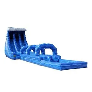 Inflatable Blue Water Slide with Pool